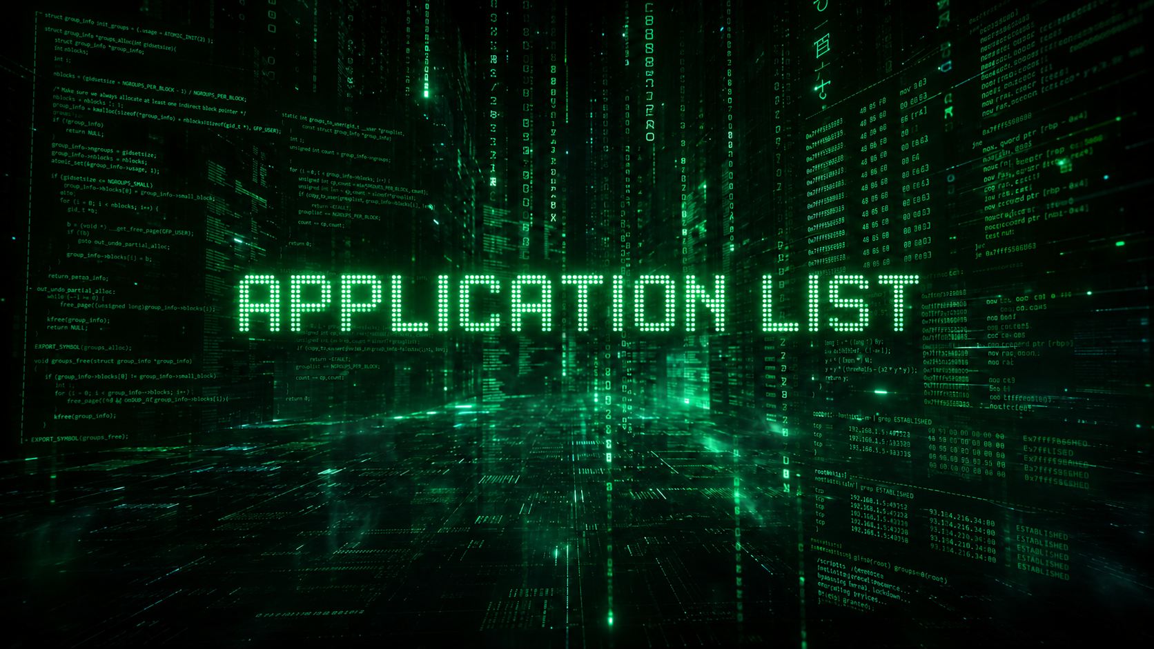 APPLICATION LIST メインビジュアル