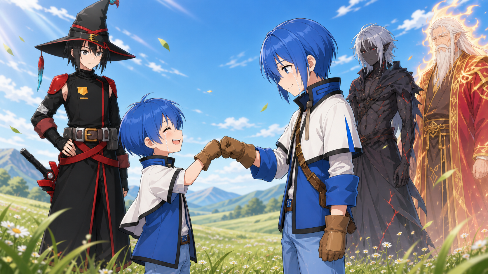 この星で、最後の愛を語る。第十八話 君の未来、ボクの願い の挿絵。「君の未来」「ボクの願い！」の場面。
