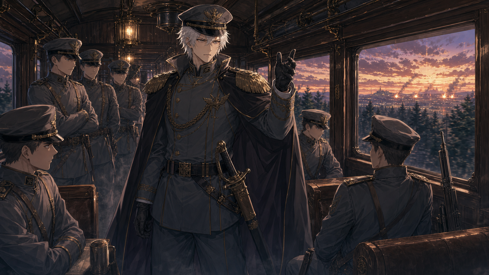 この星で、最後の愛を語る。第四十一話 帝国遊撃師団ゾルベック の挿絵。「それなら構わないけど、お前の風法術って原則剣技の補助として使うだろ。霊剣が使えない状況で風法術何か使えるのか？」の場面。